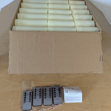 pliadvbu Flameless LED Candles 72 Pack, Outdoor Waterproof Realistic Votive Candles with Remote & Timer for Weddings