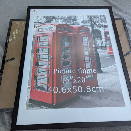 Calenzana 4 Pack 16x20 Poster Picture Frames Black Photo Frame 16 x 20 Set for W