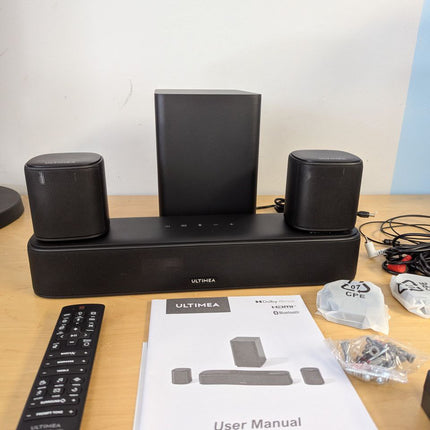 ULTIMEA 5.1ch Sound Bar with Dolby Atmos, Surround Sound System for TV, App Cont