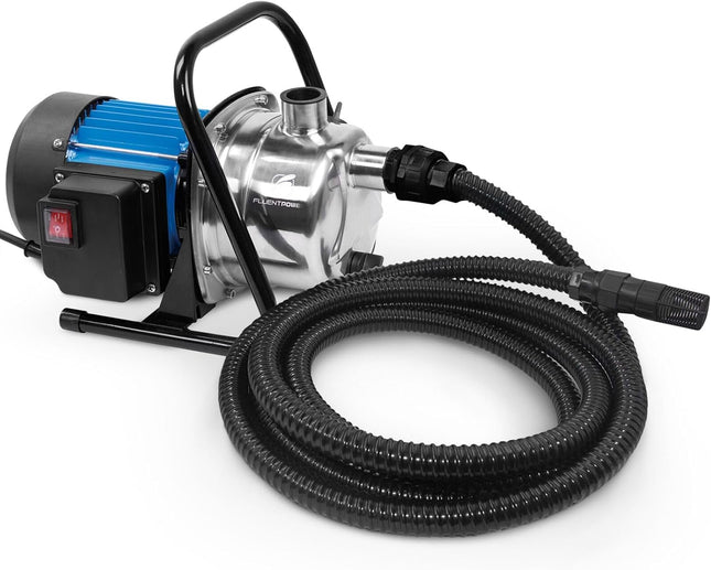 FLUENTPOWER 1HP Portable Garden Transfer Pump, 900 GPH Electric Sprinkler Booster with 13 ft Suction Hose Kit