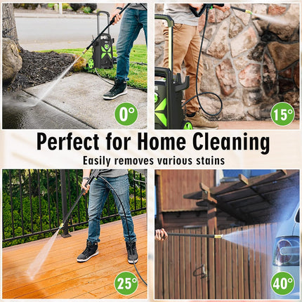 Electric Pressure Washer, SWIPESMITH 2800 Max PSI 2.4 GPM Power Washer with Tele
