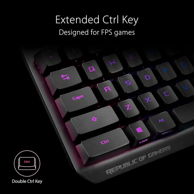 ASUS ROG Strix Scope RX – Mechanical Gaming Keyboard with Red Optical
