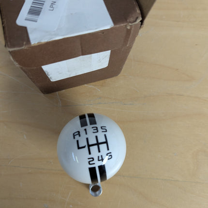 beler 6 Speed White Manual Gear Shift Knob Ball Fit for Ford Mustang Shelby GT50