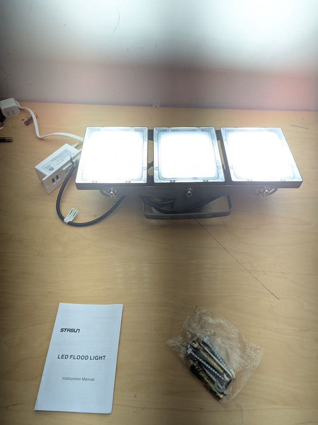 STASUN 300W LED Flood Light, Mini Series Outdoor Floodlight, 30000LM 6000K Dayli