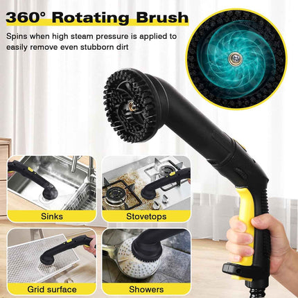 TVD steam cleaner, upholstery cleaner, steam cleaner with 5 m extra long power c