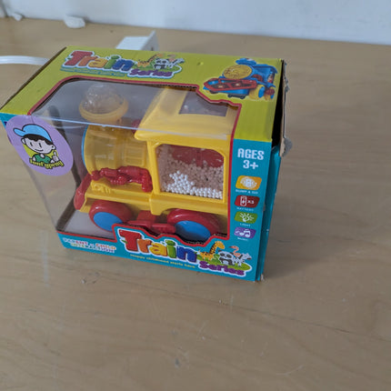 Light Up Train Toy for Toddlers, Transparent Car Toy for Kids with Cool Light an