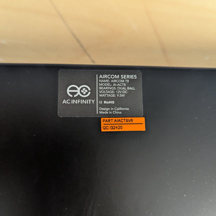 AC Infinity AIRCOM T8, Quiet Cooling Blower Fan System 17" for Receivers, Amps,