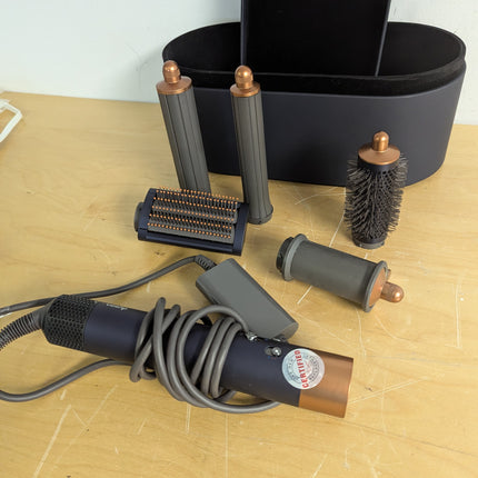 Dyson Airwrap™ Multi-Styler Long Complete for Long Hair, Blue/Copper, 5 Attachments (No Firm Brush)