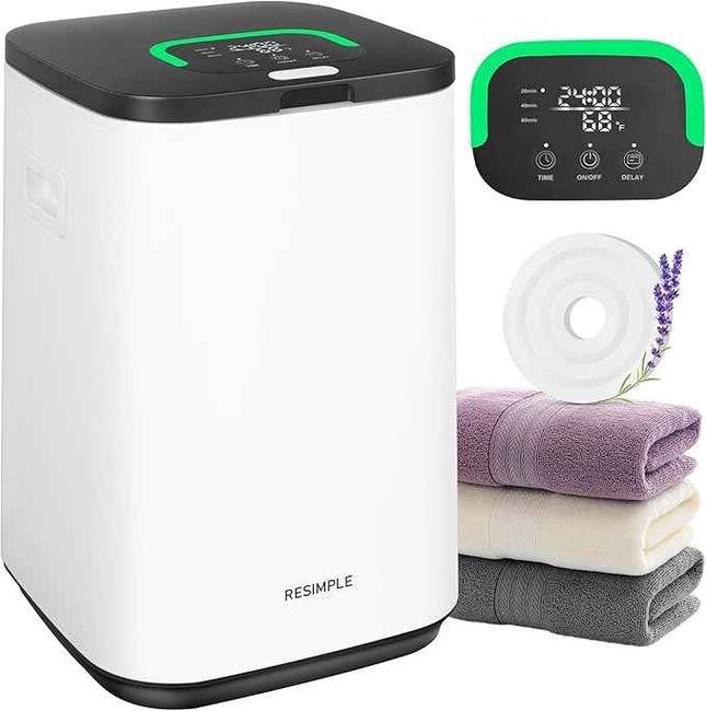 2025 Upgraded Towel Warmer for Bathroom, 23L Large Hot Towel Warmers Bucket with LED Display, 3 Heating Modes, Up to 24 Hour Delay, Luxury Towel Heater for Oversize Bathrobes Blankets - Black https://a.co/d/0b4h1kl1