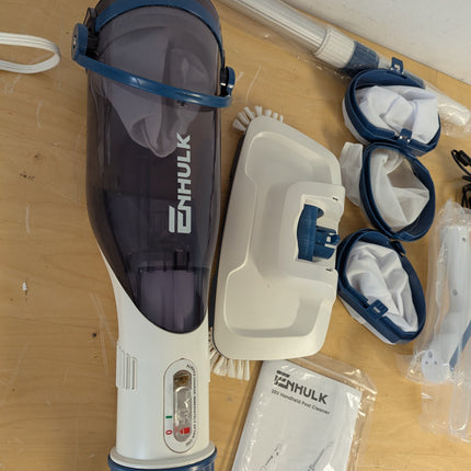 Enhulk PC15 Cordless Pool Vacuum for Above Ground Pools, 13.4in Wide Head