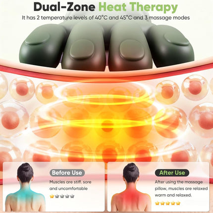 Neck Massager, 2026 Updated Bionic Heated Deep Tissue Massager, Wireless Electri
