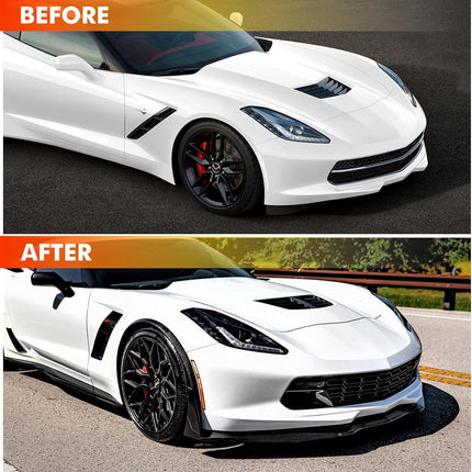 NOPOCA Front Bumper Lip Fit for 2014-2019 Chevy Corvette C7 Z06 & Grand Sport Sp