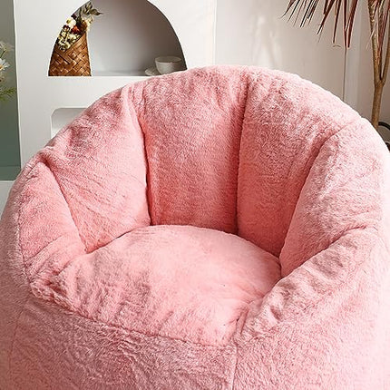 N&V Medium Shell Bean Bag Chair, Adult Size Bean Bag Sack, Foam Filling, Include