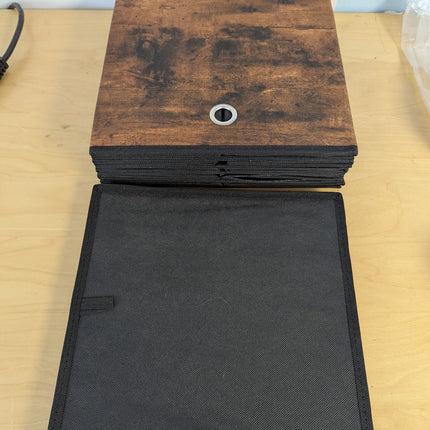 SONGMICS Cube Storage Bins, Set of 6 Storage Baskets with Handles, Foldable, Oxf