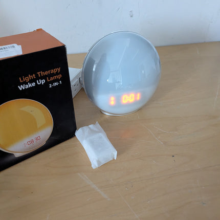 RICIAL Wake up Light, 10000Lux Sunrise Alarm Clock, Sunlight Lamp with 4 Color T