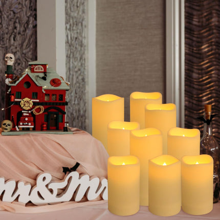 pliadvbu Flameless LED Candles 72 Pack, Outdoor Waterproof Realistic Votive Candles with Remote & Timer for Weddings