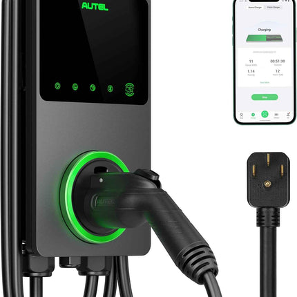 Autel Level 2 EV Charger 40 Amp Smart AI Electric Vehicle (EV) Charger, Wi-Fi an