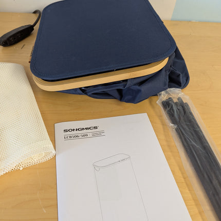 SONGMICS Laundry Hamper with Lid, Large Laundry Basket, 23.8 Gallons (90L), Remo