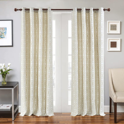 Deco Window 2 Pcs 52"-144" Extendable Curtain Rod with Brackets for Door & Windo
