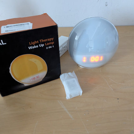 RICIAL Wake up Light, 10000Lux Sunrise Alarm Clock, Sunlight Lamp with 4 Color T