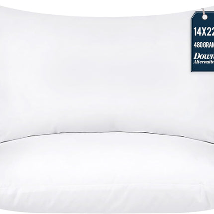 Utopia Bedding Throw Pillows, 14 x 22 Inches Indoor Decorative Pillow Insert for
