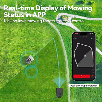 Redkey MGC1000 Robot Lawn Mower for 10800 Sq Ft with 590 ft Boundary Wire, C-ToF Navigation & App Control