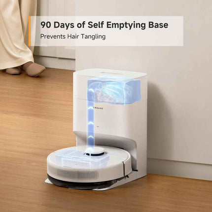 DREAME C20 Plus Robot Vacuum and Mop Combo, 90 Days Self-Emptying Robotic Vacuum