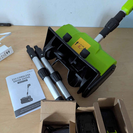 Electric Snow Shovel, 21V Electric Snow Blower with Battery and Charger, 19FT Th