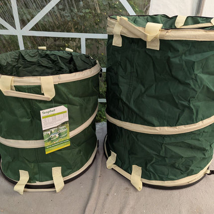 16 Gallon and 24 Gallon Collapsible Trash Can Solid Bottom for Pop-Up Trash Can,