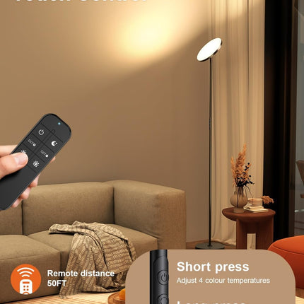 Ohlux orange floor lamp, 32w, 2500LM Super Bright