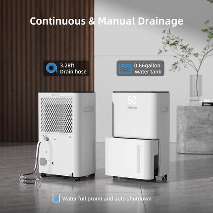 HOGARLABS 3500 Sq. Ft 50 Pint Energy Star Dehumidifier for Home Basements Bedroo