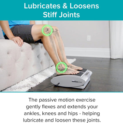 DR-HO'S MotionCiser Passive Leg Exerciser with Heat & Vibration, 5 Heat Settings, Remote & Adjustable Speed