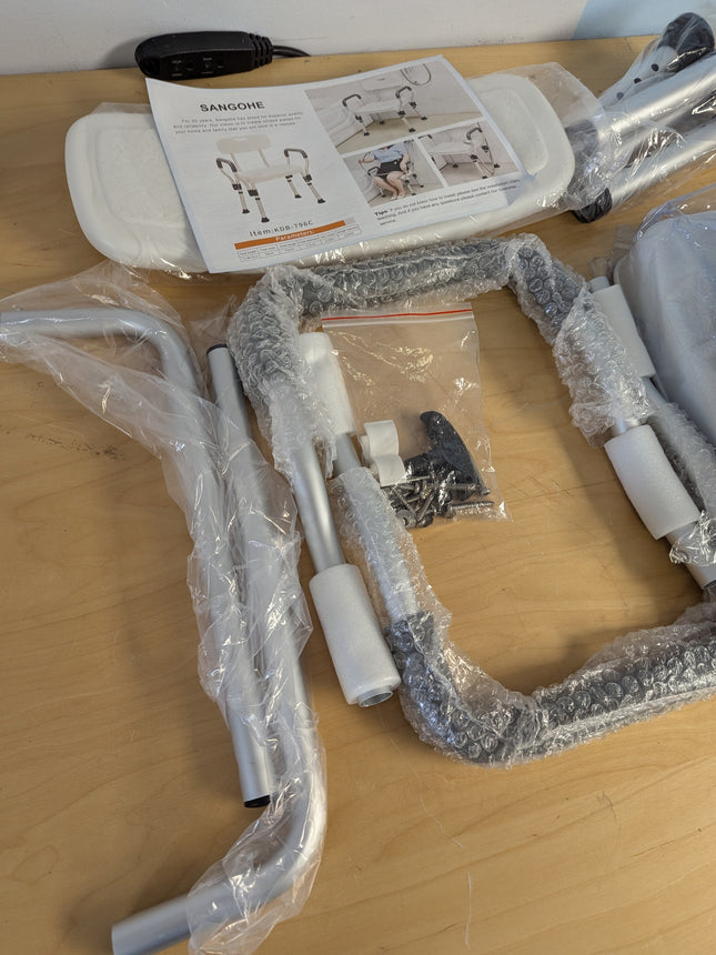 Sangohe Shower Chair for Inside Shower - Heavy Duty Shower Seat with Back - Heig