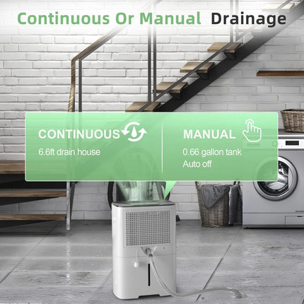 HOGARLABS 34 Pint Smart Dehumidifiers for Home and Basements, with 3 Working Mod