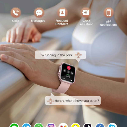Smart Watches for Women (Android/iPhone), 1.83" HD Smart Watch with Calls/Messag