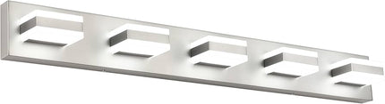 SOLFART Dimmable LED Modern Brushed Nickel Bathroom Vanity Lights Over Mirror 5