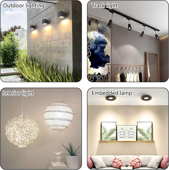 Haraqi 8 Pack PAR20 50W 120V E26 Medium Base Halogen Flood Light Bulbs, Dimmable