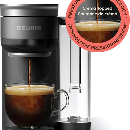 Keurig K-Crema Single Serve K-Cup Pod Coffee Maker, Black