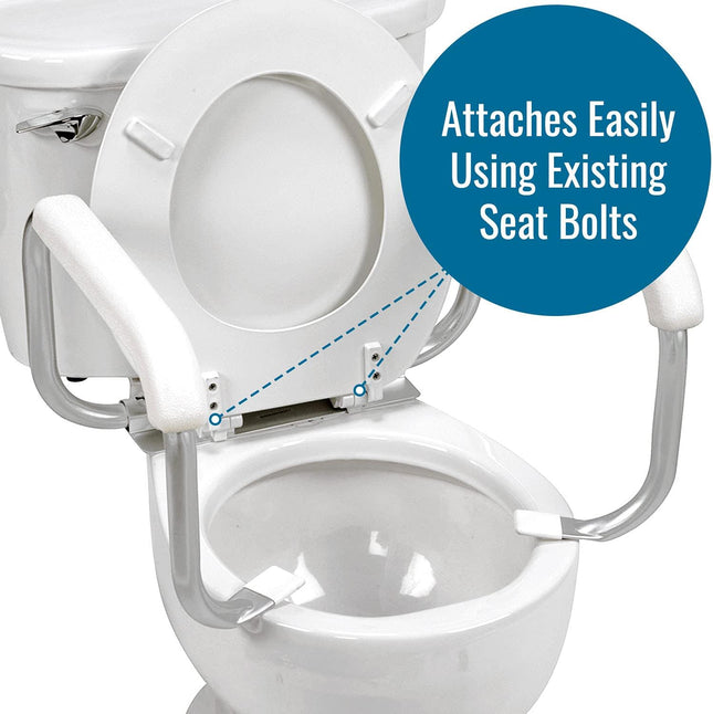 DMI Toilet Safety Rails Arms Support, White