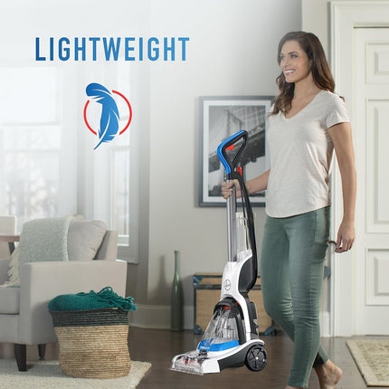 Hoover PowerDash Pet Compact Carpet Cleaner, Lightweight Upright Shampooer with HeatForce Drying, Black