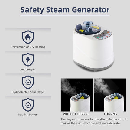 ZONEMEL Portable Steam Sauna for 1-2 People, Foldable Full Body Home Spa with 2L 900W Steam Generator & Remote