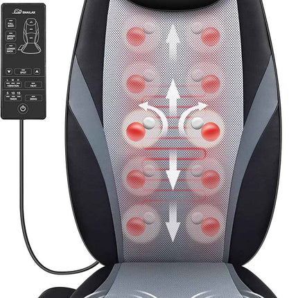 Snailax Back Massager with Heat, Shiatsu Massager Cushion, Massager Chair，Seat M