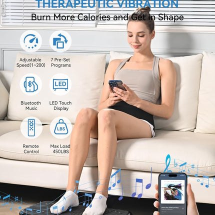 Vibration Plate Exercise Machine for Lymphatic Drainage & Fitness