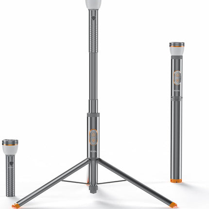 Telescopic Collapsible Camping Light, 800 Lumens, IP65, Remote & Magnetic Base
