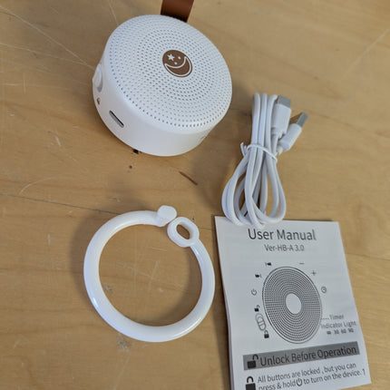 Mini Portable White Noise Machine Sound Machine with 30 Soothing Sounds for Baby