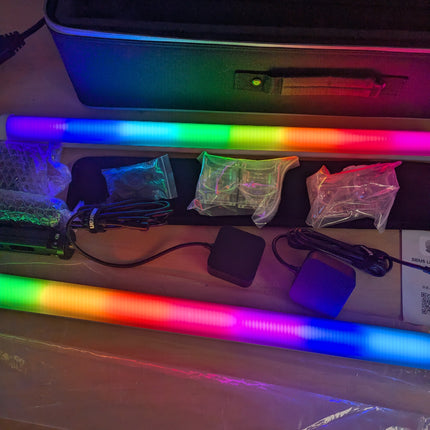 Aputure Amaran PT2c 2 Light Kit,Pixel Tube Light,8 RGBWW Pixels Tube LED,16W Pow