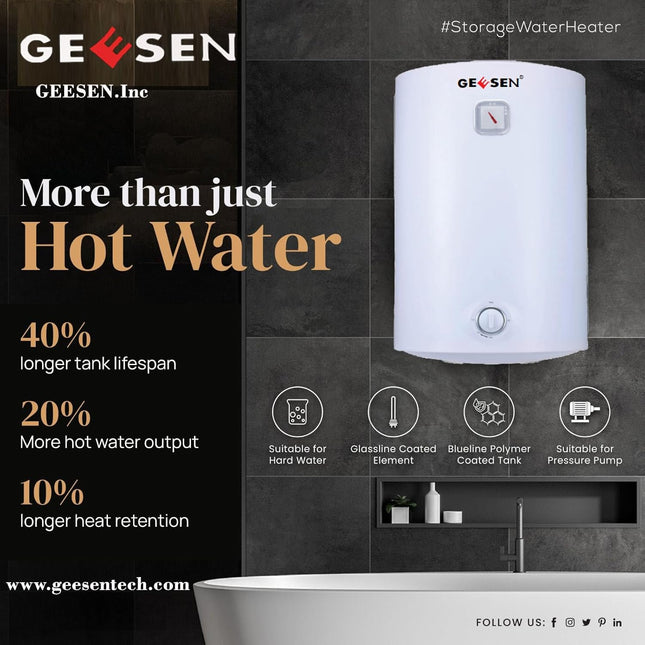 20 Gallon RV Water Heater, Electric Water Heater Hot Water Storage Tank, Compact