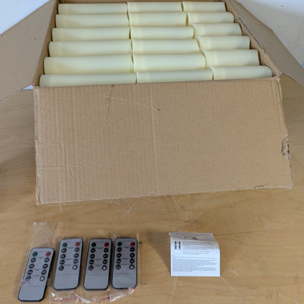 pliadvbu Flameless LED Candles 72 Pack, Outdoor Waterproof Realistic Votive Candles with Remote & Timer for Weddings