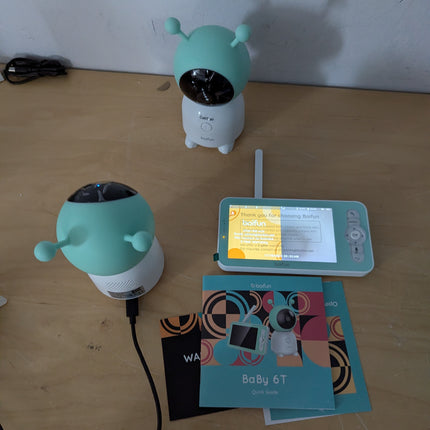 2K Boifun Baby Monitor WiFi, 360° Camera with Night Light & 5 Inch 3MP Display,