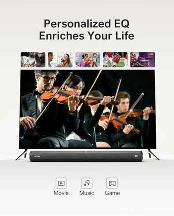 ULTIMEA 2.2ch Sound Bars for TV, Peak Power 100W, 2-in-1 Detachable Bluetooth 5.